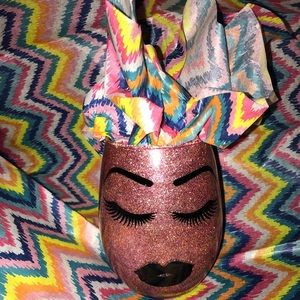 Glittered Makeup Brush Holder